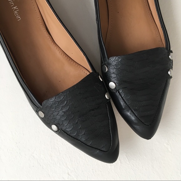 calvin klein pointed flats